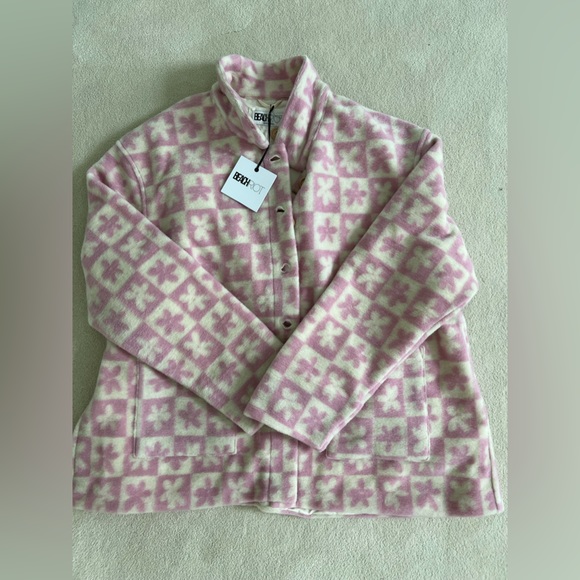 BEACH RIOT Skye Jacket in Mod Flower Check. Never worn. Size Medium. - Picture 3 of 4
